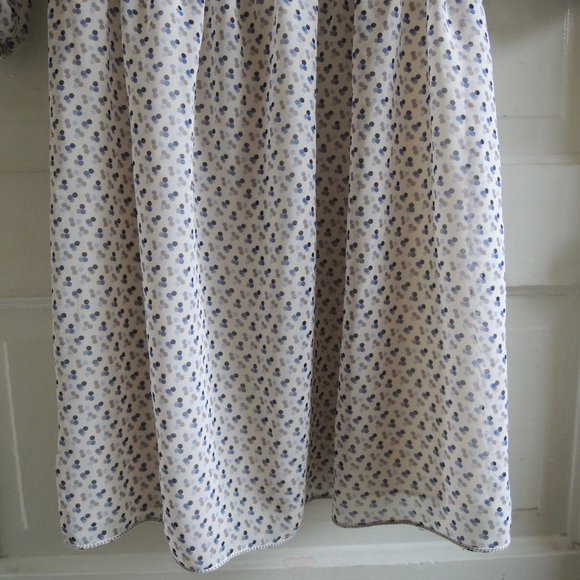 Max Studio Blue & White Dot Print Blouson Dress S - Picture 6 of 12